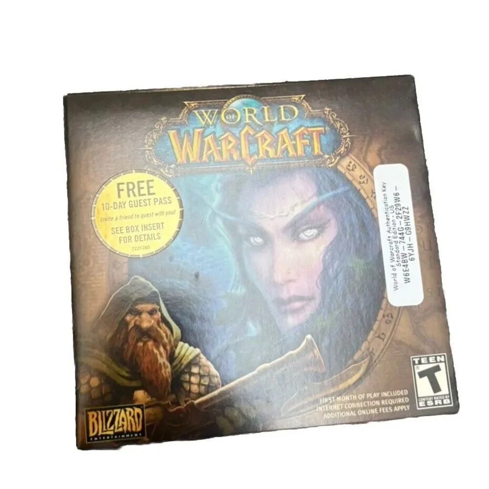 World Of Warcraft Original Box - PC Game, Blizzard Complete Good Shape